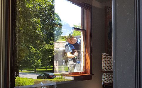 Preparing for the windows washing appointment clean window