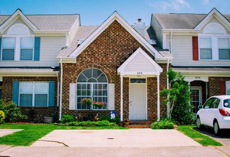 Shiny, spotless exterior of a home.